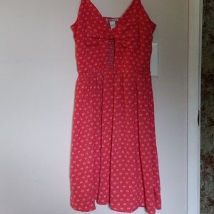 Charlotte Russe red dress with white flowers Size Small